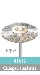 Четки полирни - монтирани 01A22 - Четка със стоманени косъмчета