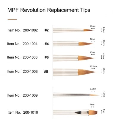 Накрайник за четка за керамика MPF Revolution Master Brush 