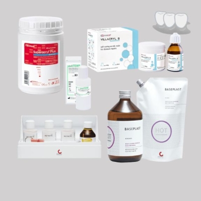 Пластмаси за протези и оцветители