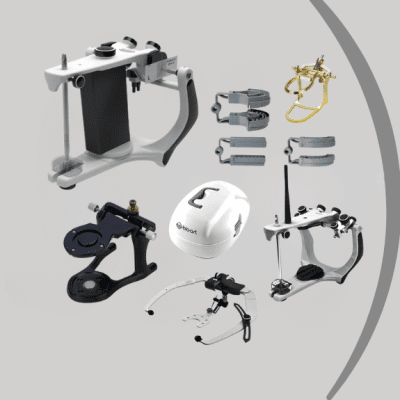 Артикулатор с лицева дъга и оклудатори