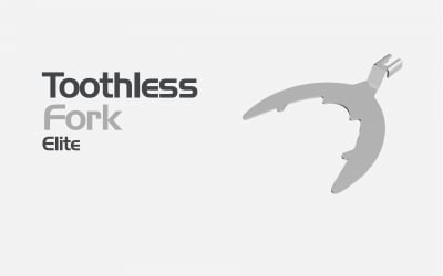 Toothless Fork ELITE - Лъжица метална за лицева дъга ELITE 