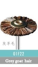 Четки полирни - монтирани 01F22 - Grey Goat Hair - мека