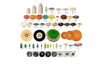 Полиращи четки, камъни, пасти, гуми и абразиви