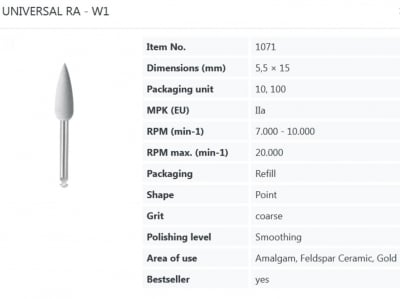 Полиращи гуми EVE UNIVERSAL  - монтирани W1 - пламък