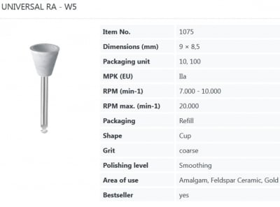 Полиращи гуми EVE UNIVERSAL  - монтирани W5 - чаша