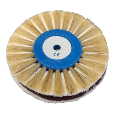 Полираща четка трисъставна Твърда с бял косъм