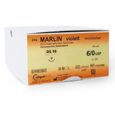 Хирургична игла 3/8 с резорбируем конец Marlin violett