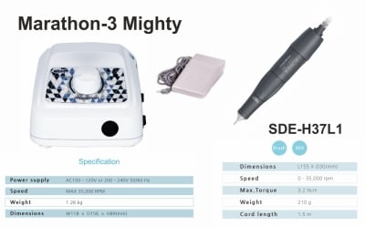 Микромотор Marathon 3 - Mighty Lab с ръкохватка SDE-H37L1