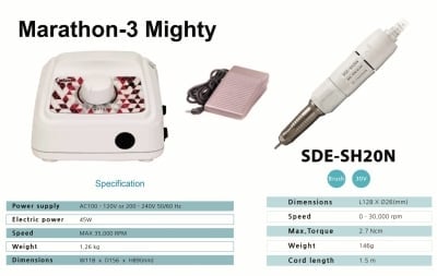 Микромотор Marathon 3 - Mighty с ръкохватка SDE-SH20N