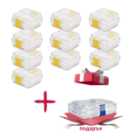 10 броя малки кутии с мембрана + подарък 1 голяма кутия с мембрана