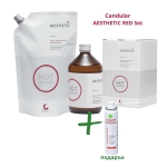 Candulor AESTHETIC Red Polymer 500 g+Candulor AESTHETIC Red Monomer 500 ml + подарък Контактен спрей OccluLab