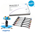 Комплект фотокомпозит BEAUTIFIL II  6 Color set + подарък Бонд "all-in-one" BeautiBond Xtreme