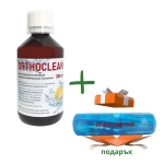 ORTHOCLEAN Концентрат за почистване на подвижни ортодонтски апарати и протези + Подарък  кутия за път за ендодонтска грижа