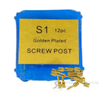 Позлатени коренови щифтове с винт