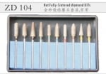 Комплект синтеровани диамантени пилители ZD 104 